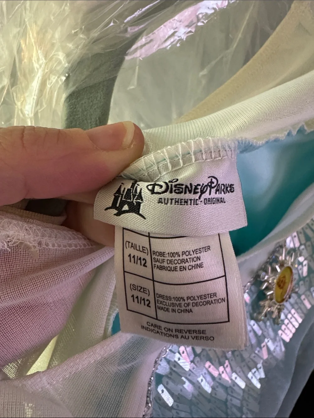 Disney Parks Authentic Elsa Costume Dress for Kids NWT